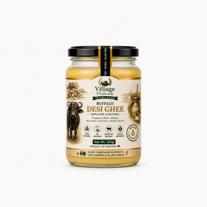 Village Naturals Buffalo Desi Ghee – 100% Pure & Natural | 500g