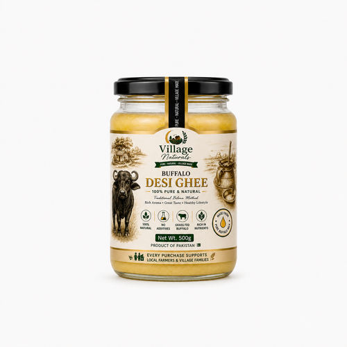Village Naturals Buffalo Desi Ghee – 100% Pure & Natural | 500g